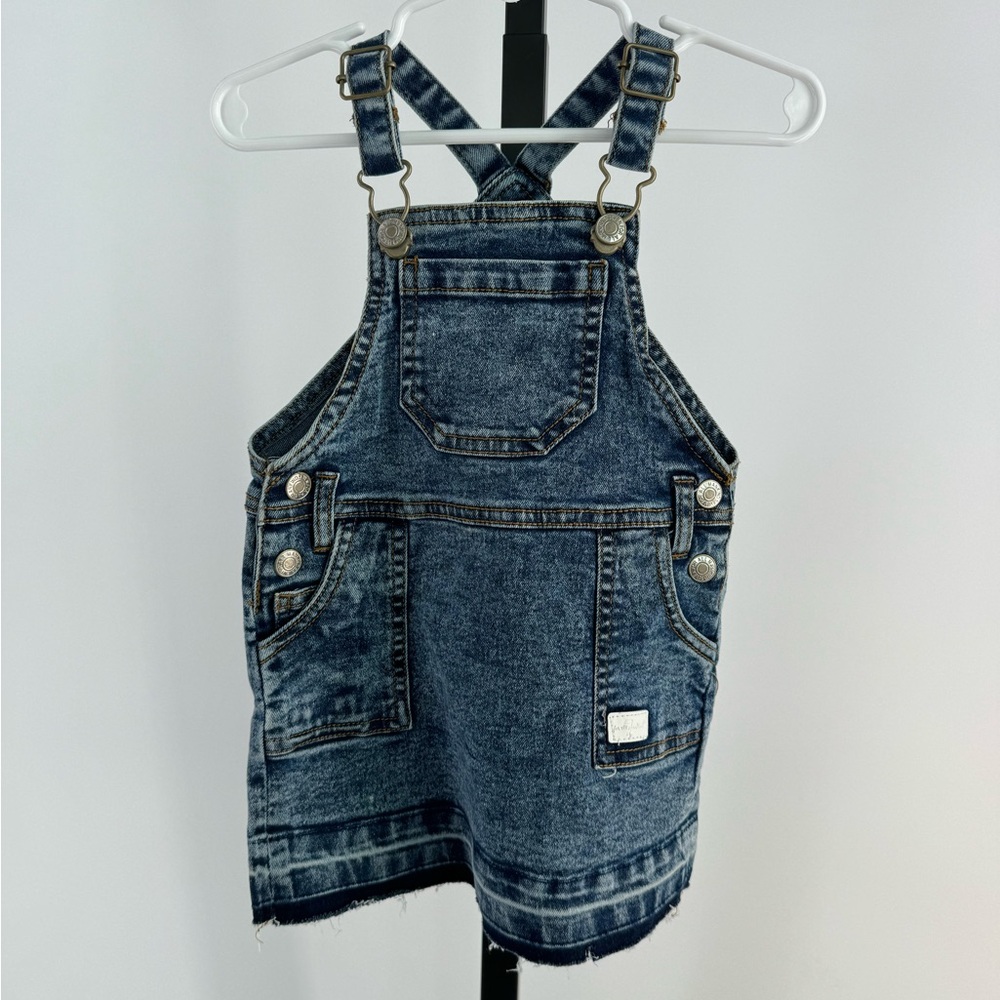 7 for all mankind baby denim overall dress size 12 months
